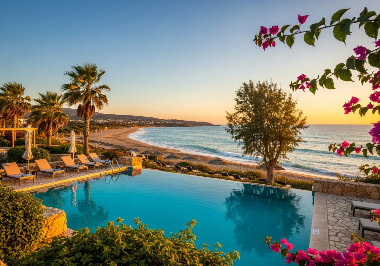 Lebensqualität in Nordzypern - Strand, Natur und Pool mit Meerblick