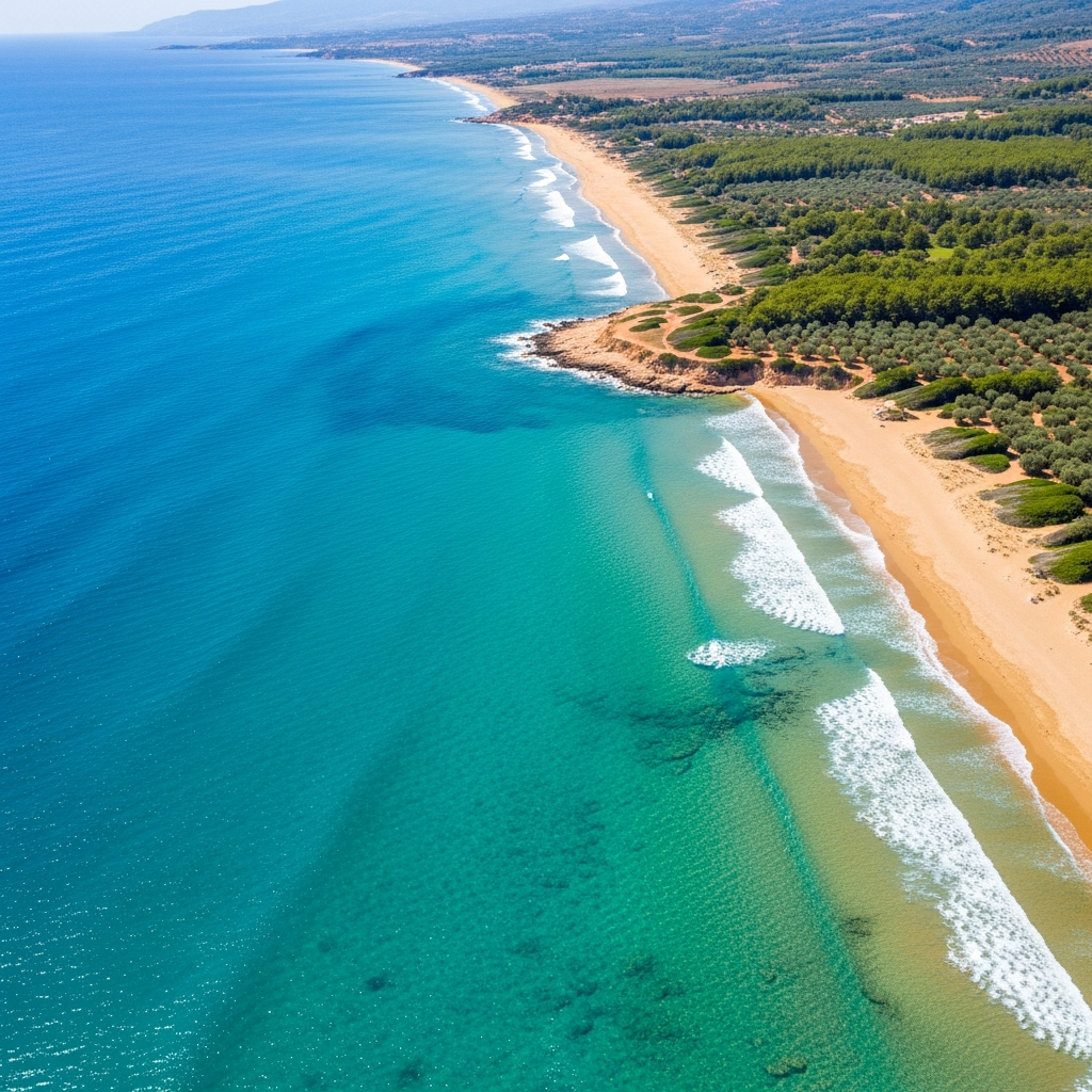 Nordzypern Küste Luftaufnahme