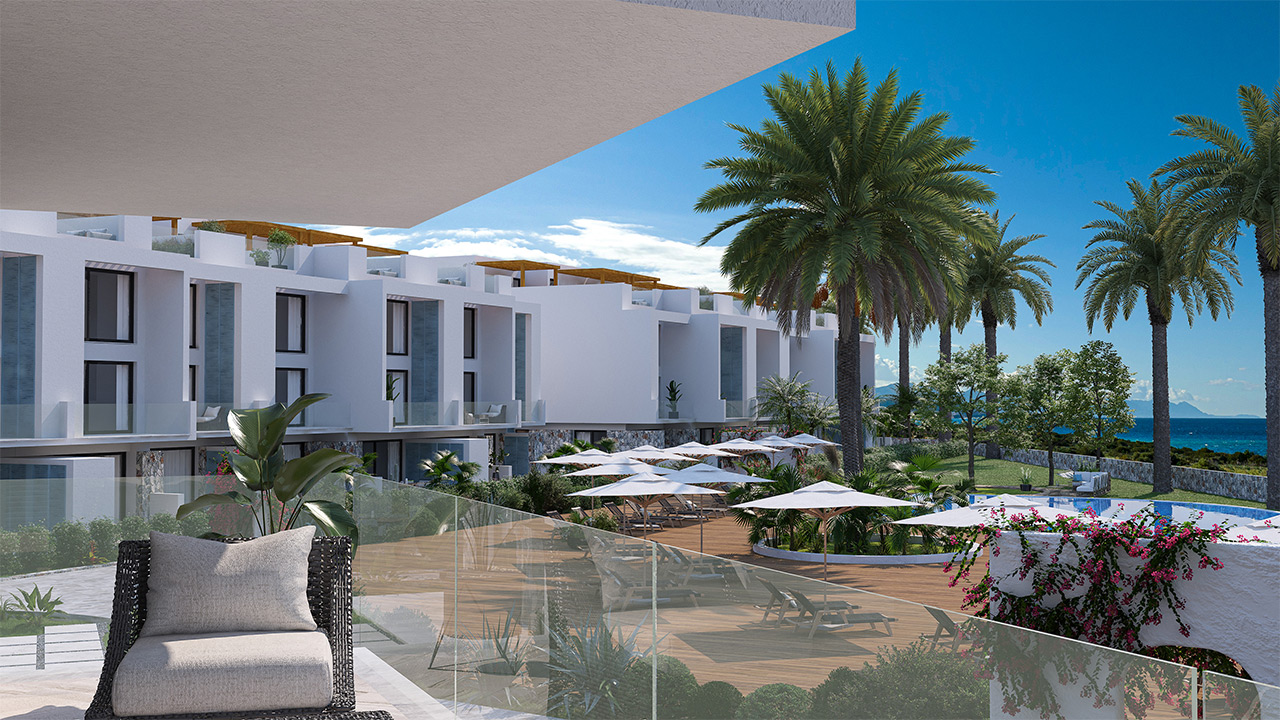 Penthouse Akanthou Resort Tatlisu Nordzypern - Villa mit Pool kaufen Immobilien Investment