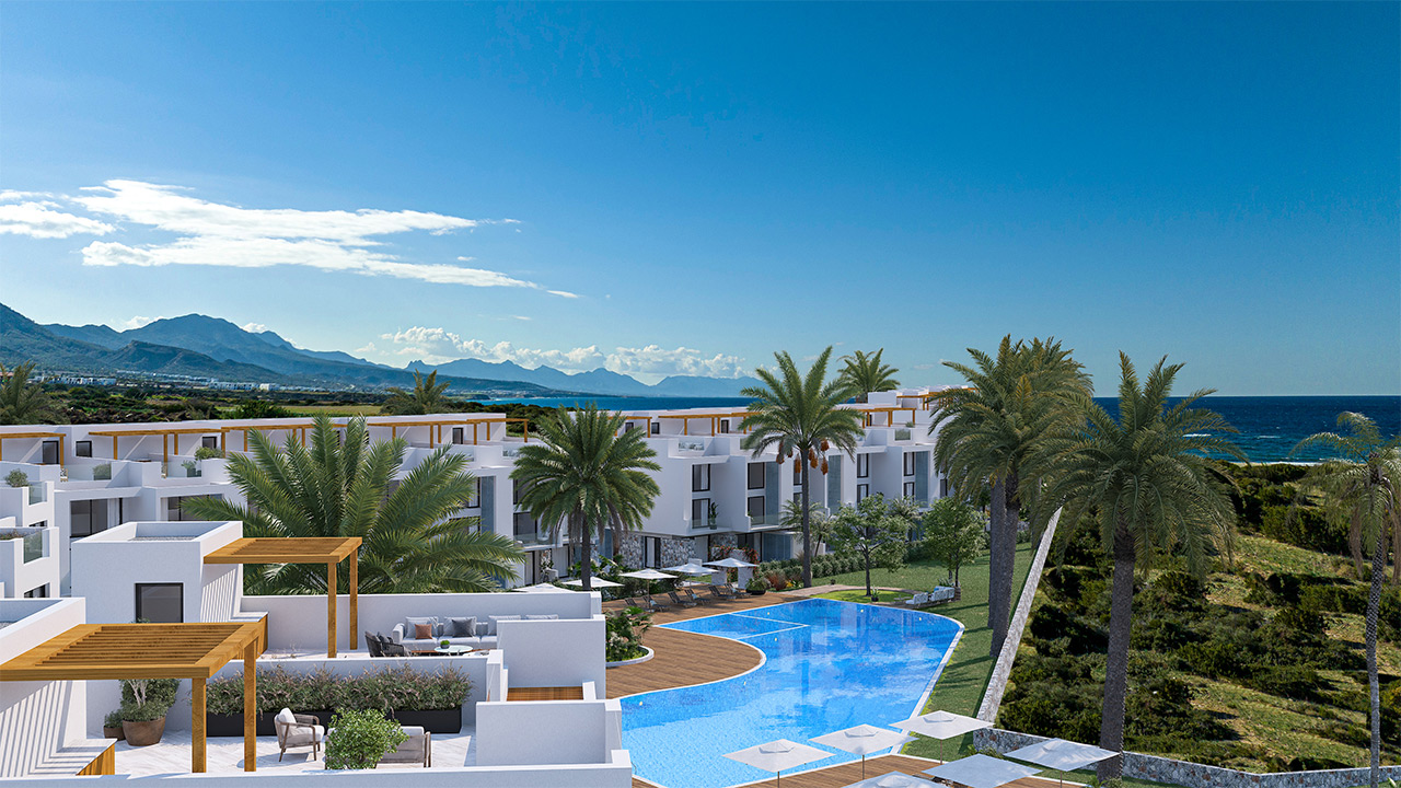 Penthouse Akanthou Resort Tatlisu Nordzypern - Ferienhaus Kapitalanlage Immobilien Investment