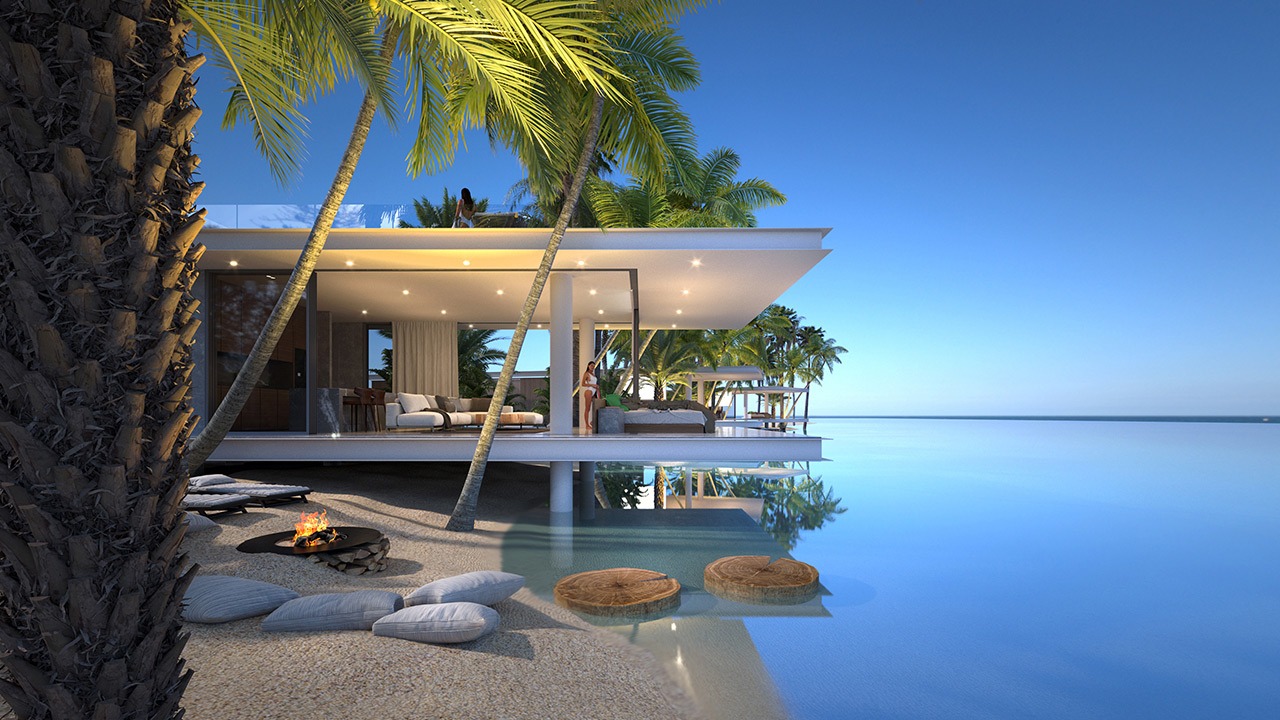 Resort Aloha Beach Resort Tatlısu Nordzypern - Villa mit Pool kaufen Immobilien Investment