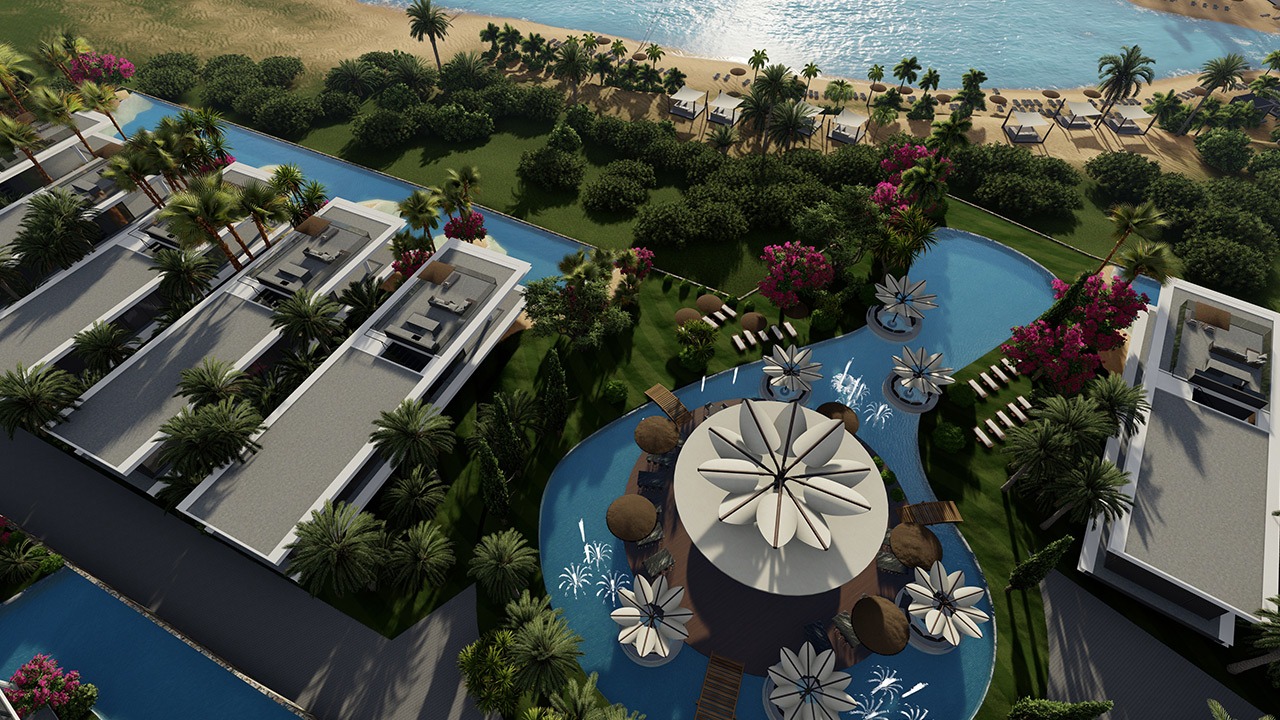 Resort Aloha Beach Resort Tatlısu Nordzypern - Meerblick Apartment Mittelmeer Immobilien Investment