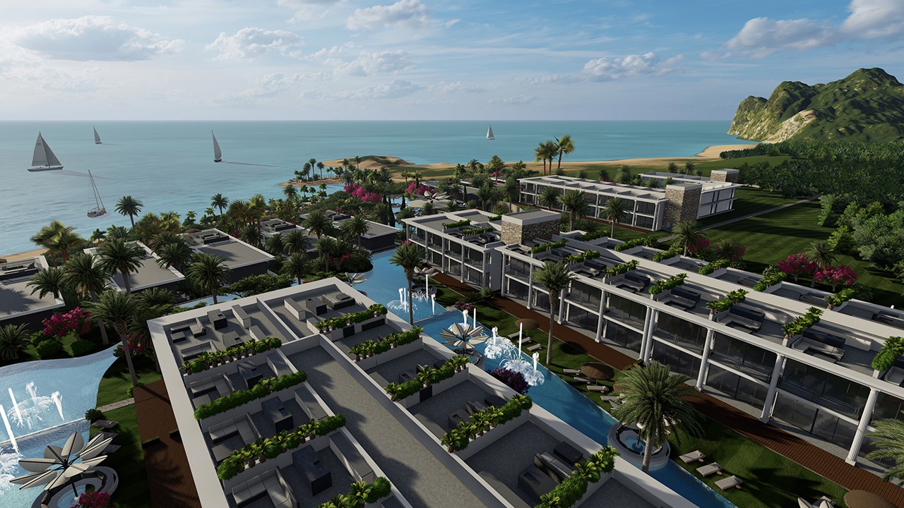 Resort Aloha Beach Resort Tatlısu Nordzypern - Strandnah Wohnung Zypern Immobilien Investment