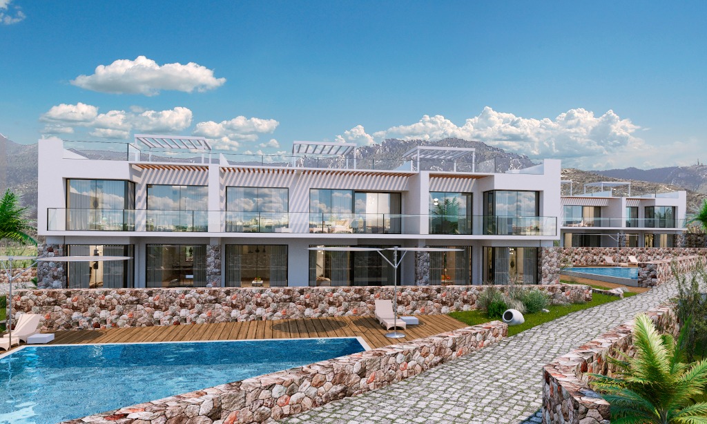 Villa Aqua West Güzelyurt Nordzypern - Meerblick Apartment Mittelmeer Immobilien Investment
