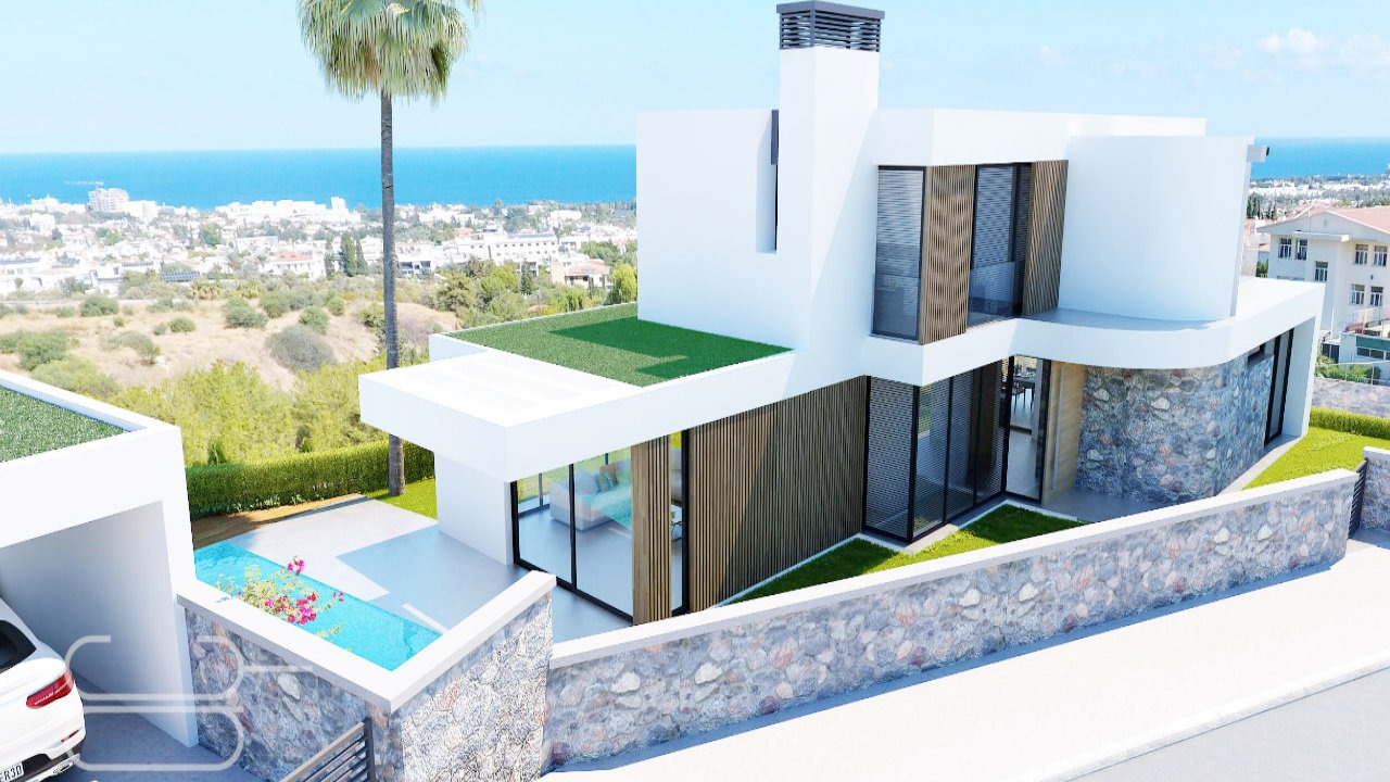 Villa Bella Hills Luxury Bellapais Nordzypern - Meerblick Apartment Mittelmeer Immobilien Investment