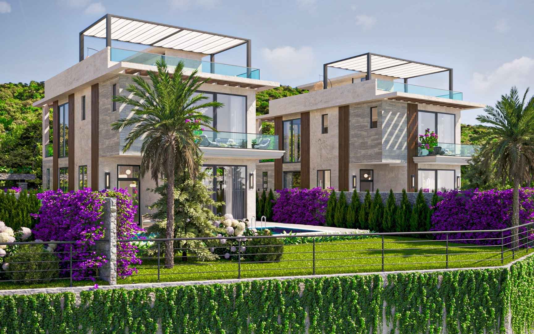 Villa Blue Vista Lapta Nordzypern - Meerblick Apartment Mittelmeer Immobilien Investment