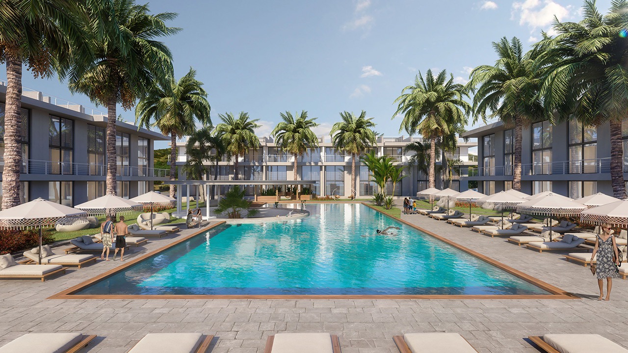 Apartment Golden Circle Village Esentepe Nordzypern - Ferienhaus Kapitalanlage Immobilien Investment