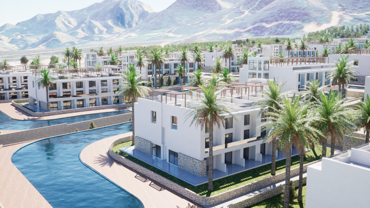 Bungalow Habitat Eco-Village Esentepe Nordzypern - Strandnah Wohnung Zypern Immobilien Investment