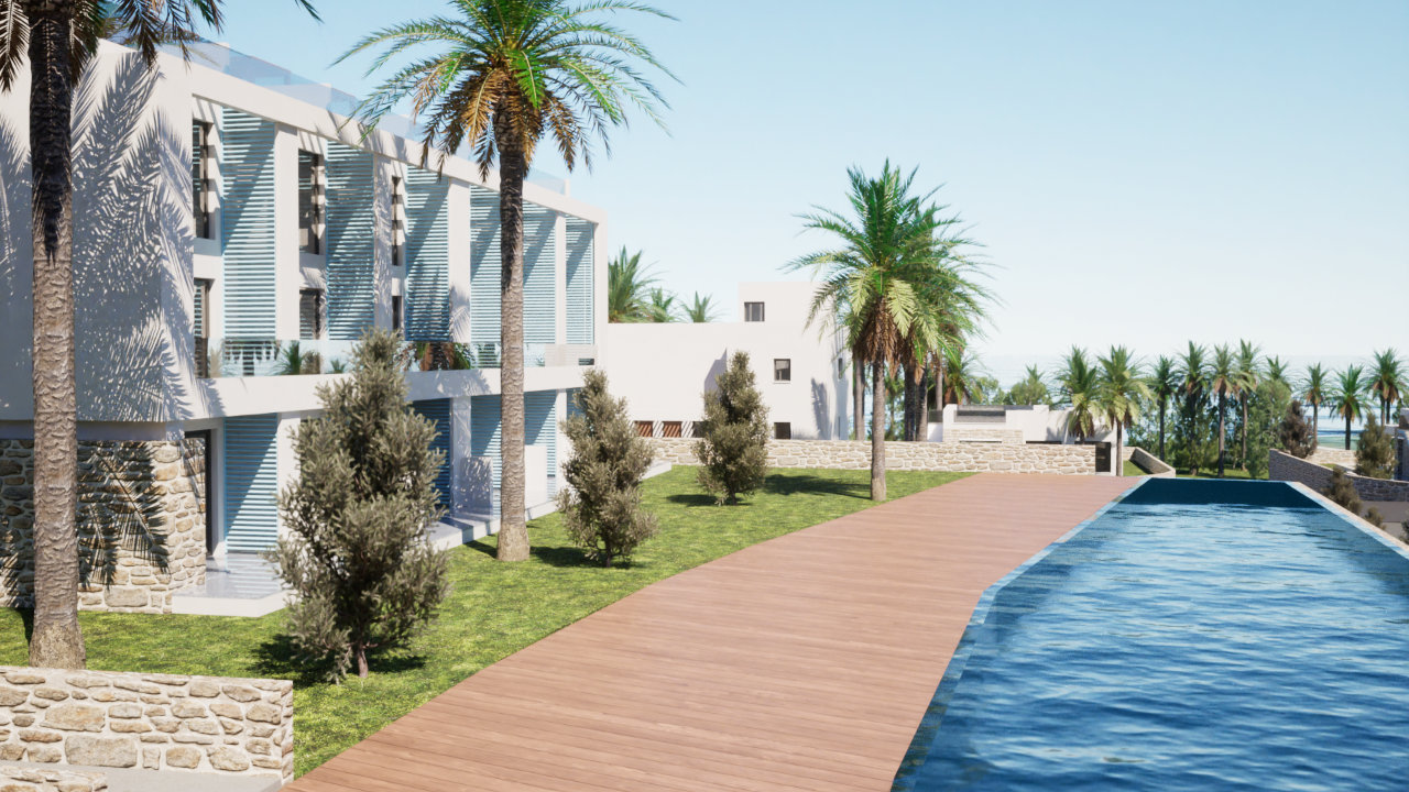 Bungalow Habitat Eco-Village Esentepe Nordzypern - Meerblick Apartment Mittelmeer Immobilien Investment