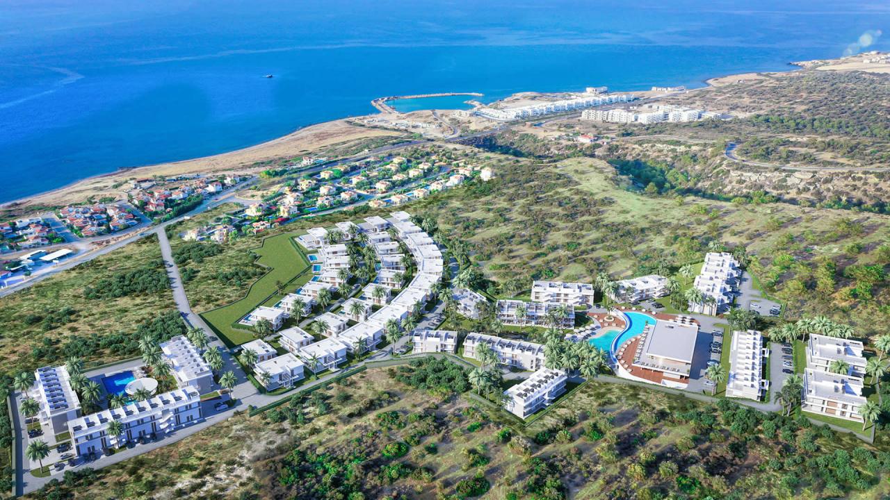 Apartment Hanging Gardens Village Esentepe Nordzypern - Meerblick Apartment Mittelmeer Immobilien Investment