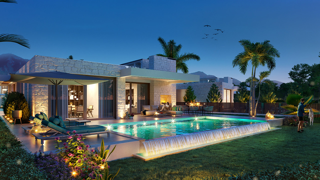 Bungalow Heavens Hill Village in Esentepe Nordzypern kaufen - Luxusimmobilie Mittelmeer Investment