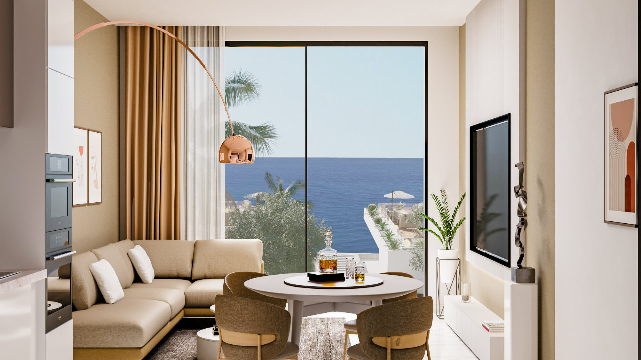 Apartment Natulux Küçükerenköy Nordzypern - Meerblick Apartment Mittelmeer Immobilien Investment