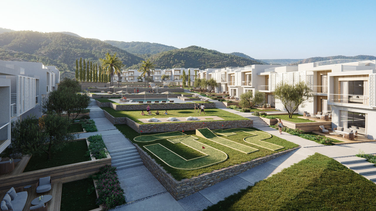 nordzypern-immobilien wellness - aqualina resort karsiyaka mit bergpanorama nordzypern-immobilien wellness-resort aqualina karsiyaka - immobilie mit bergpanorama und garten-terrassen