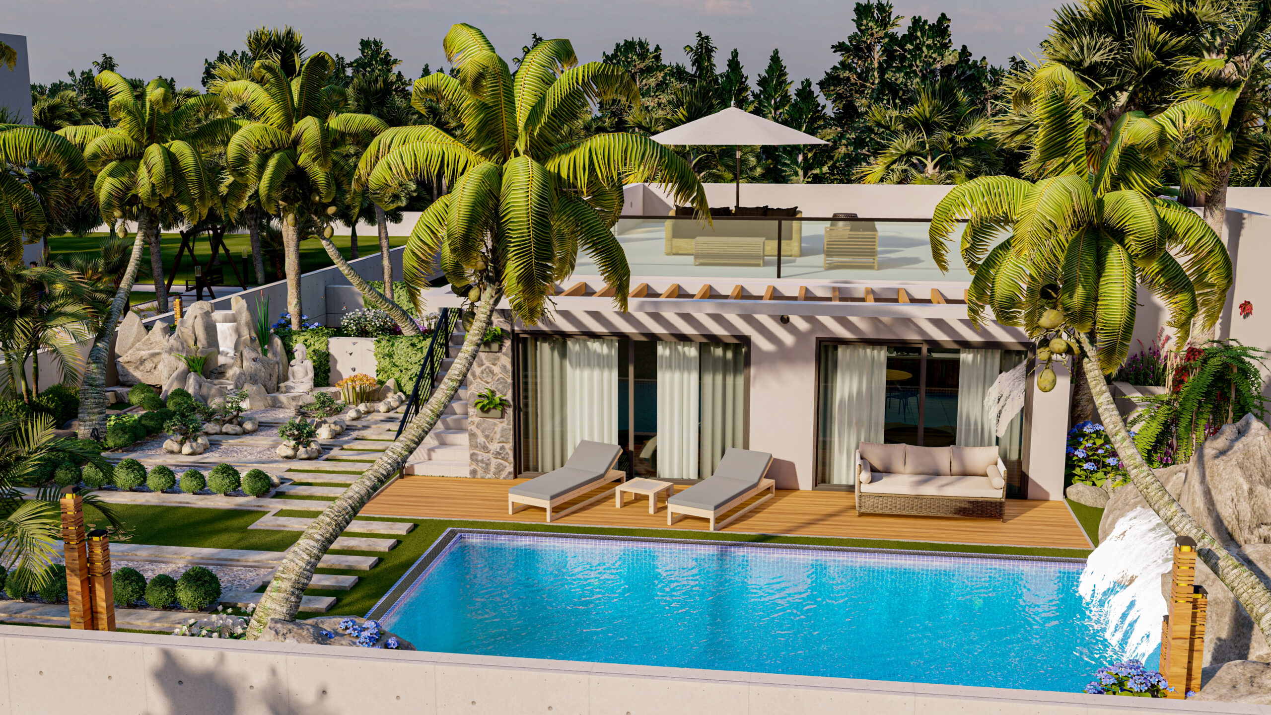 Apartment Phuket Health Resort Esentepe Nordzypern - Villa mit Pool kaufen Immobilien Investment