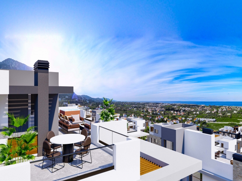 Apartment Spectra Lapta Nordzypern - Meerblick Apartment Mittelmeer Immobilien Investment